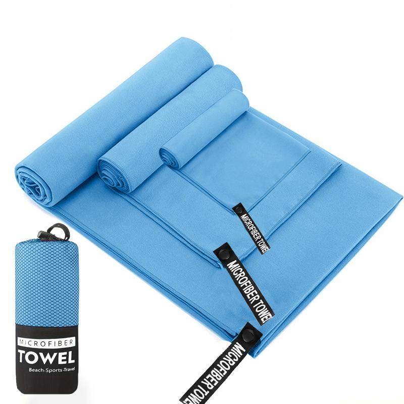 Highly Absorbent Sand-Free Large Size Beach Towel Microfiber Towel Set, Soft And Comfortable Outdoor Sports Towel Fitness Towel
