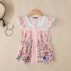 ZANZEA Women Elegant Lace Splice Square Collar Casual Sleeveless Floral Print Vest Tops