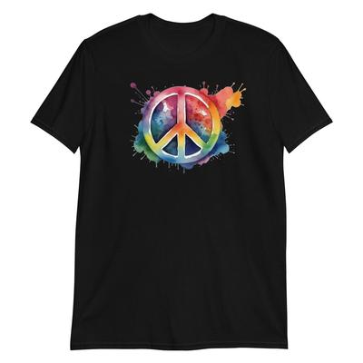 Colorful Peace Symbol - Unisex T-Shirt