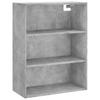 VidaXL Highboard Betongrau 69,5x34x180 cm Holzwerkstoff