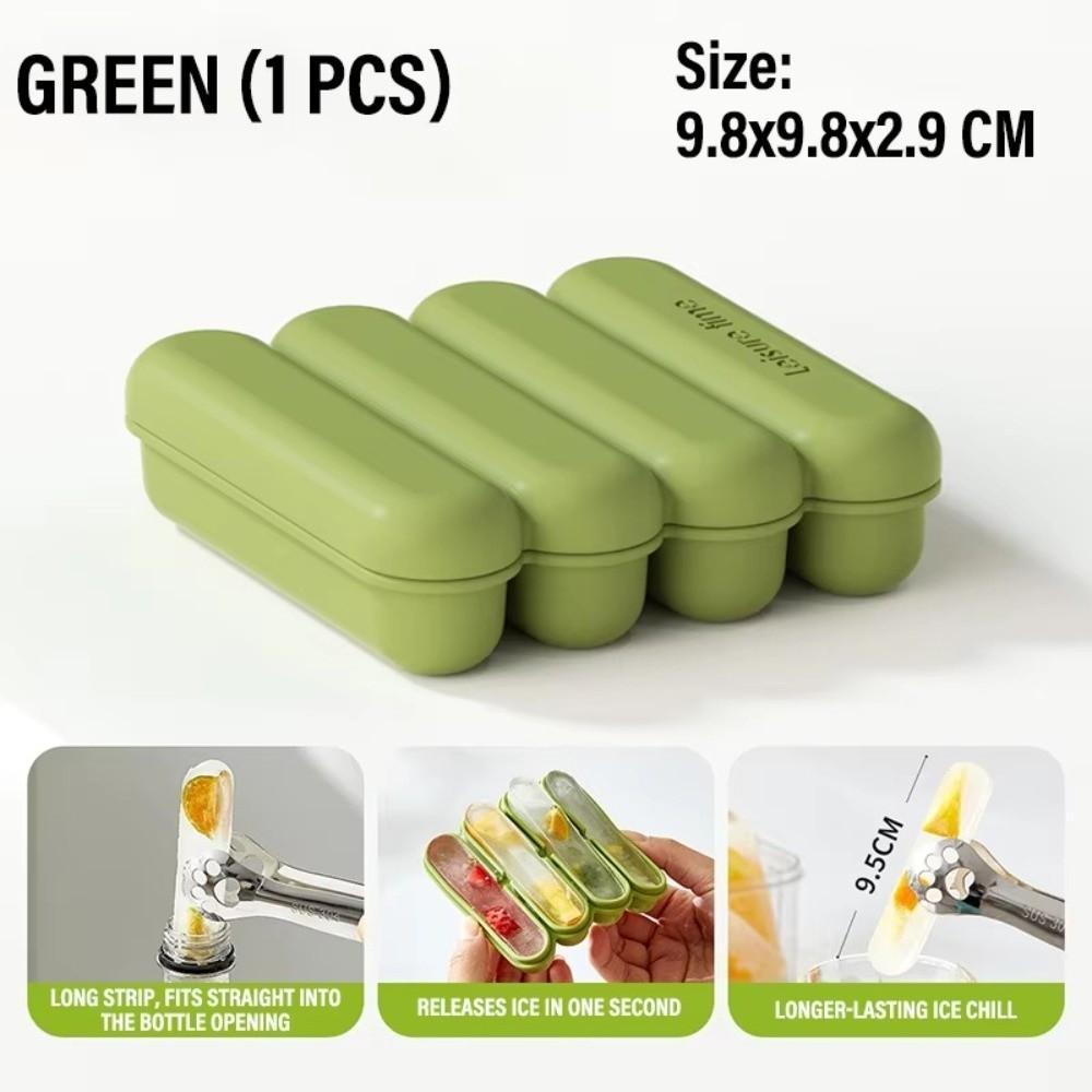 Food Grade Ice Cube Tray Easy Press Release Ice Making Box Convenient Ice Stick Mold Home Use