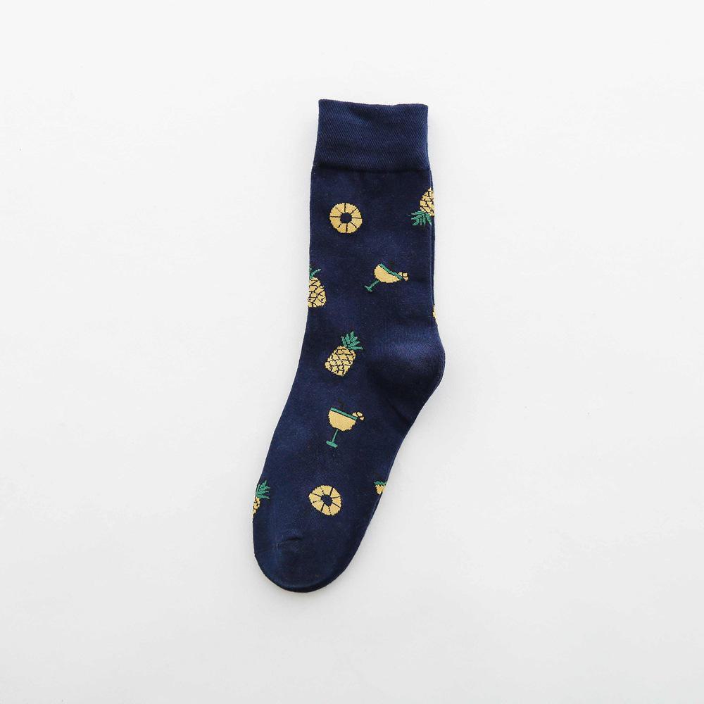 2023 Damen Mid-Tube Fruit Print Baumwollsocken für Frühling und Herbst