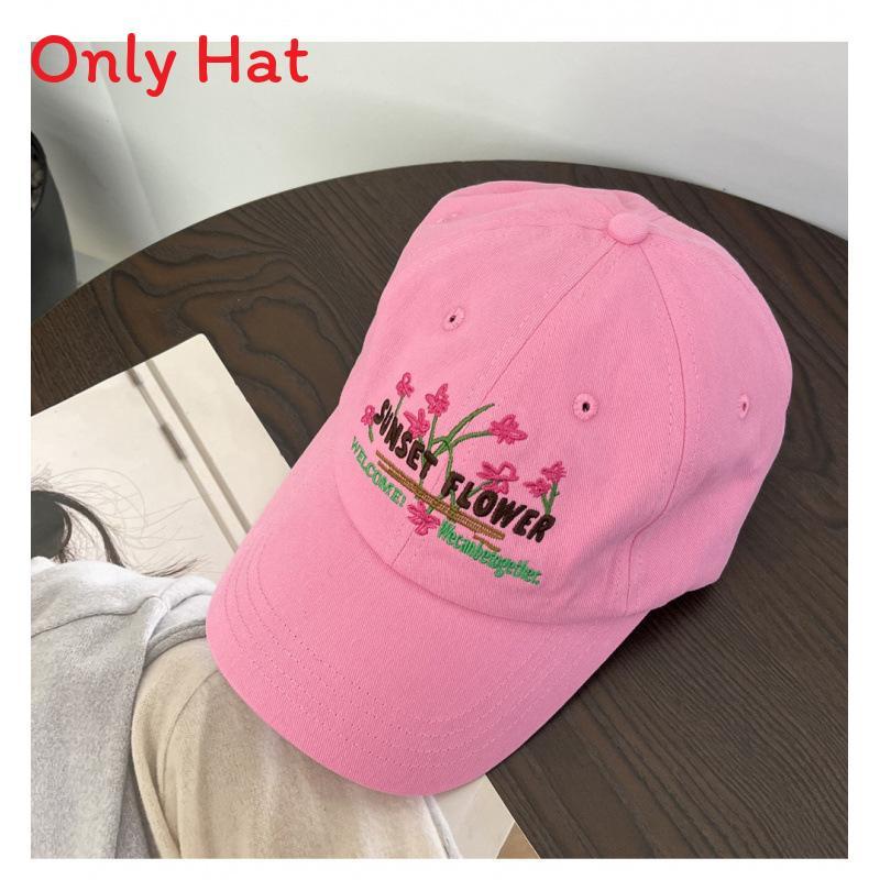 Embroidered Cotton Baseball Cap For Women With Sun Protection And Breathability Perfect For Casual Wear
