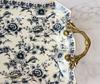 European-style Luxury Ceramic Fruit Tray with Handles Soft Ornaments High Quality Storage Trays Dried Fruit Plate