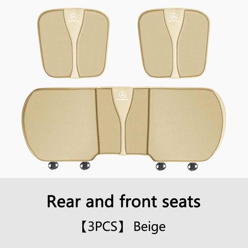SFX1 High Quality Car Seat Breathable Cushion Mesh Seat Pad Anti-Slip Protector For Mercedes Benz C E S Class GLC GLB GLE GLS Sticker