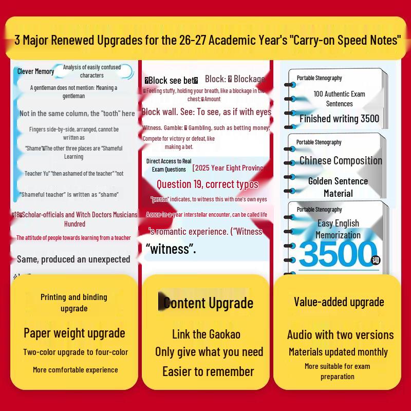 2027 Gaokao High School Chinese Language Pocket Study Guide