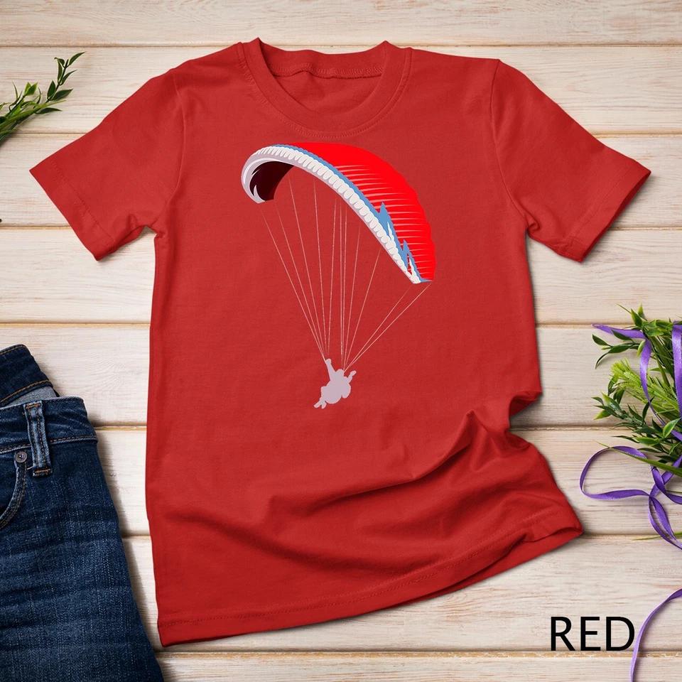 Paragliding Paraglider Paramotor Parachute Skydiving T-Shirt Unisex T-shirt 7 M
