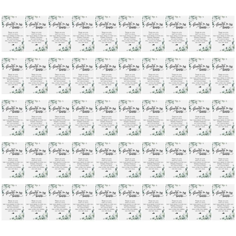 50Pcs Condolence Cards Sympathy Card Condolences Bereavement Card Thinking of You Greetings Card 2x3Inch For Funeral 1
