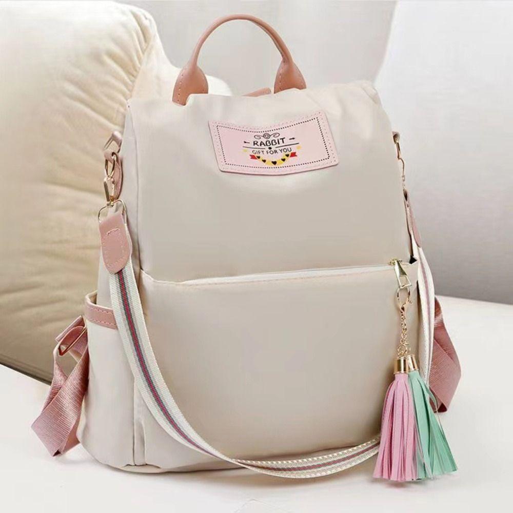 

Large Capacity Female Student Schoolbag Oxford School Bags Women Shoulder Backpacks Travel Daily чорний