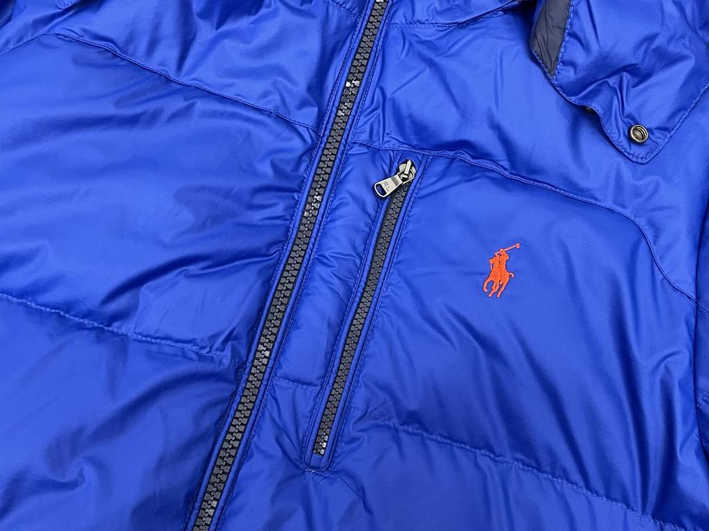 Polo Ralph Lauren Performance Down Jacket Size 0101852 Parka, M, Blue,