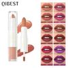 1Pc Dual‑End Matte Lipstick Lip Glaze, 2‑in‑1 Velvet Lip Makeup for Daily Wear