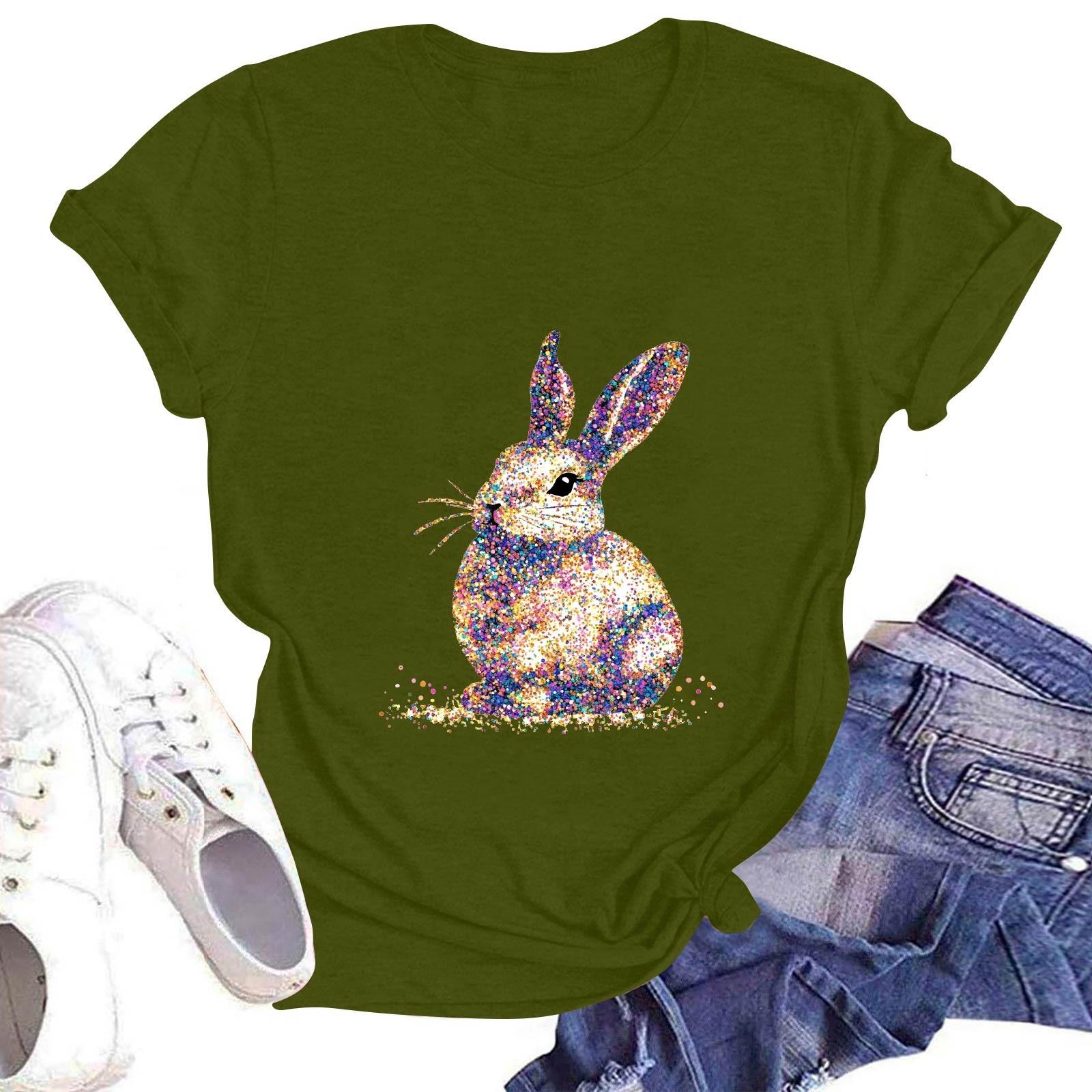 

Женская повседневная футболка с круглым вырезом и коротким рукавом L армия зеленый