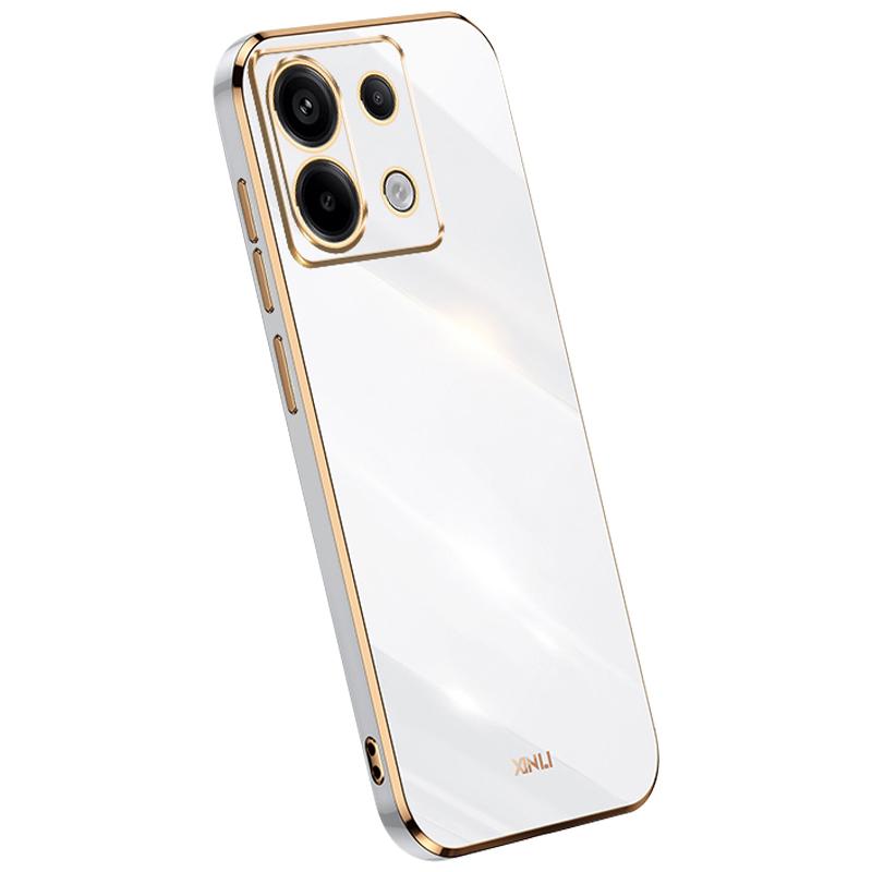 XINLI For Xiaomi Redmi Note 13 Pro 5G/Poco X6 5G Back Case Electroplating TPU Anti-scratch Phone Cover