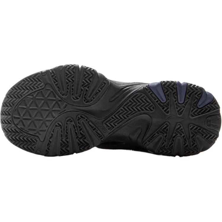 Li Ning Kids Sports Lifestyle Series Comfortable Soft Non-Slip Wear-Resistant Low-Top Sandals Kids sandals Black Silver YKUV006-3