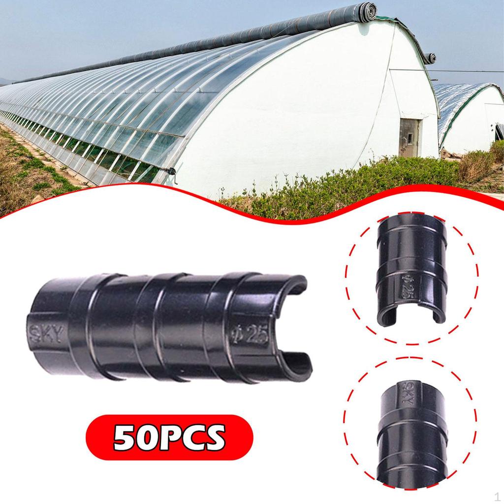 50 Pieces Greenhouse Film Clamps Frame Pipe Tube Clamp Reusable Fixing Buckle Shading Net Fixed