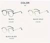 Trendy Blue Light Blocking Glasses Unisex Retro Color Changing Metal Frame For Men Women  Anti Eye Strain
