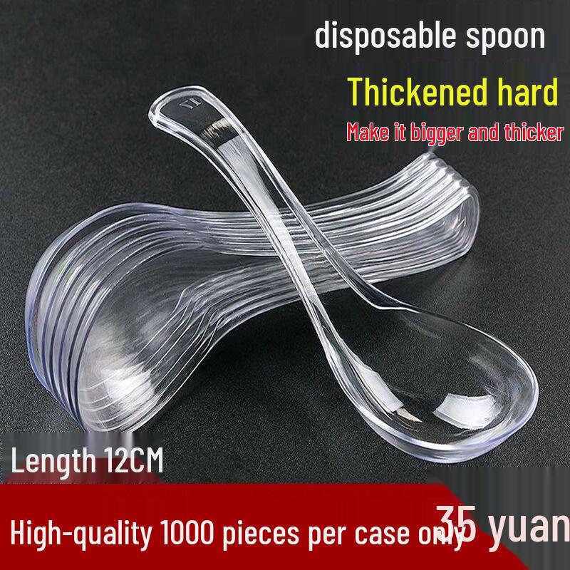 Disposable Transparent Plastic Spoon