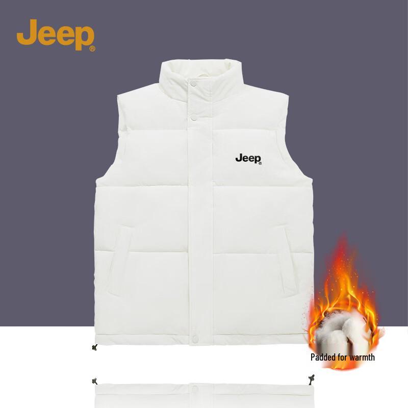 

JEEP Men s Autumn/Winter Padded Stand Collar Vest 3XL