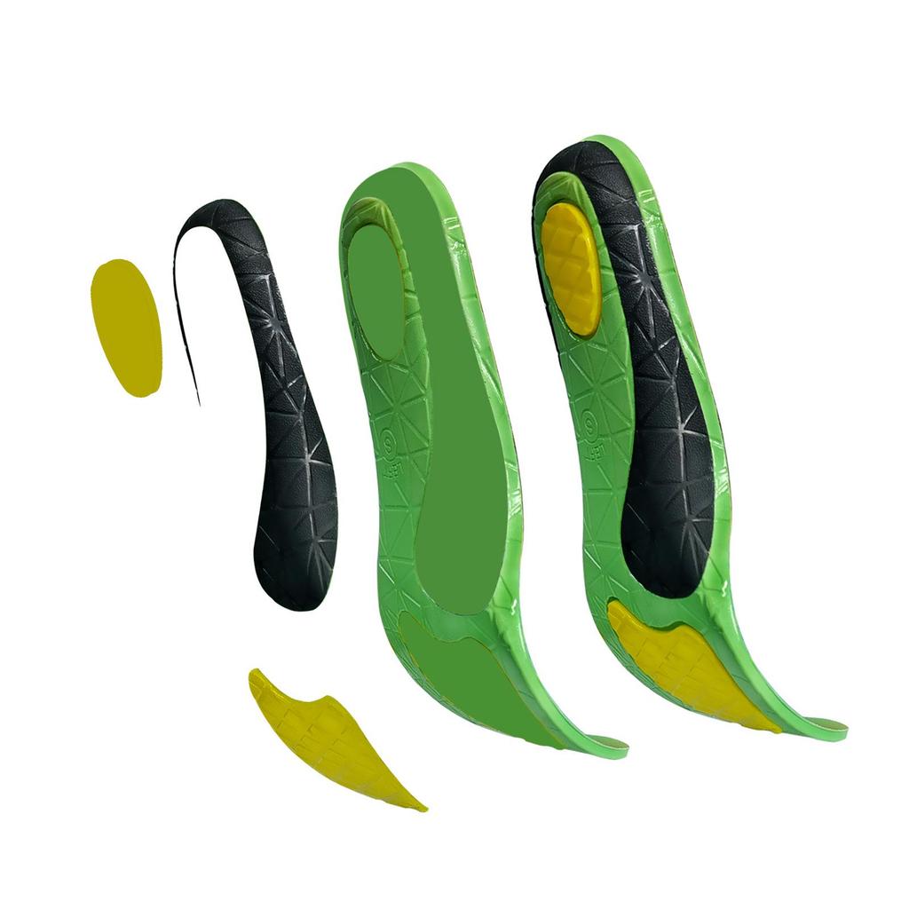 PU Plattfot Fotvalvsstöd Inlägg för X-ben, Stötdämpning & Inåtvänd Fotställning Korrigering för Män & Kvinnor