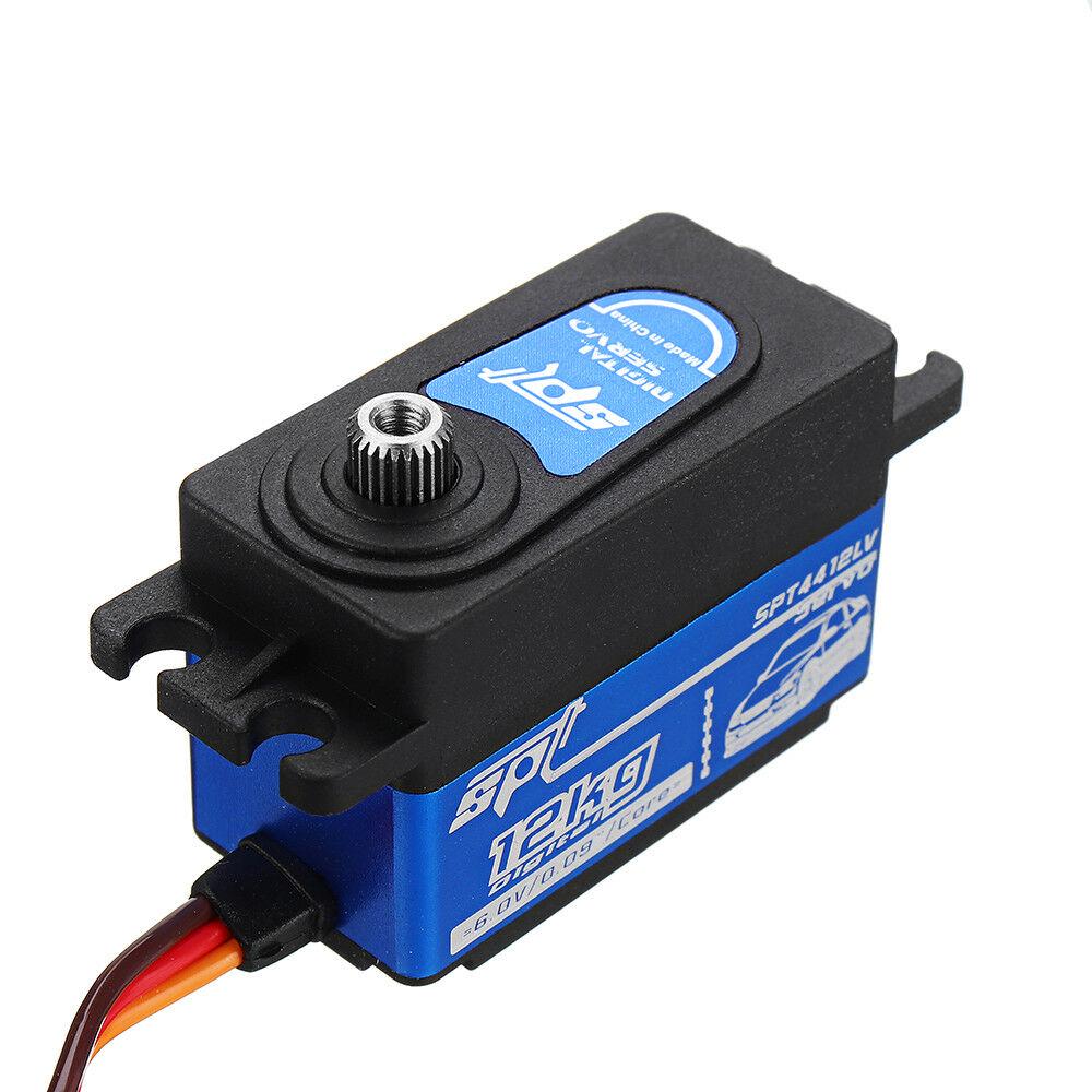 Servo numérique RC 1:10 Drift SPT4412LV 12 kg Servo numérique grande torsion en métal pour camping-car