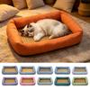 Cama Refrigerante de Verano para Mascotas Esterilla Refrigerante Tejida Cama para Gatos Transpirable Cama Refrigerante para Perros con Bordes Elevados Base Antideslizante para Perros Pequeños Gatos