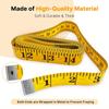 300cm Double Scale Flexible Tailor's Ruler Body Measuring Tape for Sewing, Fabric & Clothing, Dual Inch & Cm Scale, Tailoring Sewing Accessories