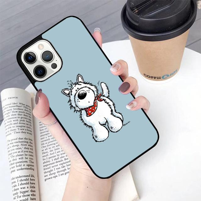 Autumu West Highland Terrier Westie Phone Case Cover for iPhone 17 Air 16 16e 15 12 11 13 14 Pro Max Apple Plus