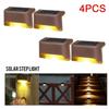 4 Pack LED Solar Deck Lights Waterproof for Garden Pathway Yard Patio