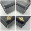 GUCCI Bee & Star Shoulder Bag Crossbody Chain Strap Gold Hardware Leather 432182 Padlock Black Women's