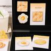 Unieke Post-its Notitieblokken, Grappig Toast Brood Koekje Kaas Ontwerp Schattig Notitieblok, 30 Duidelijk Bedrukte Velletjes/Blok Zelfklevend Notitieblok voor Thuis Kantoor Notebook