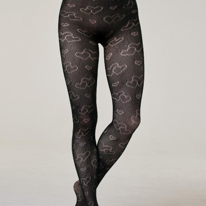 HUGDAY Herz Netzstrumpfhose