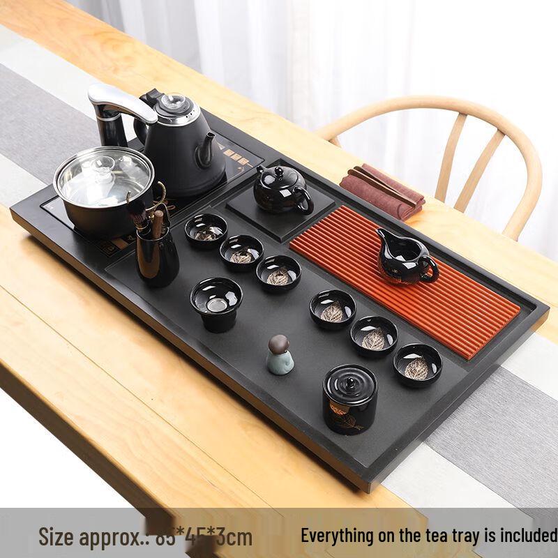 

Kung Fu Black Gold Stone Automatic Tea Set