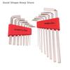8pcs Easy To Carry In The Pocket Allen Wrench Metric Wrench Inch Wrench L Wrench Size Allen Key Short Arm Tool Set