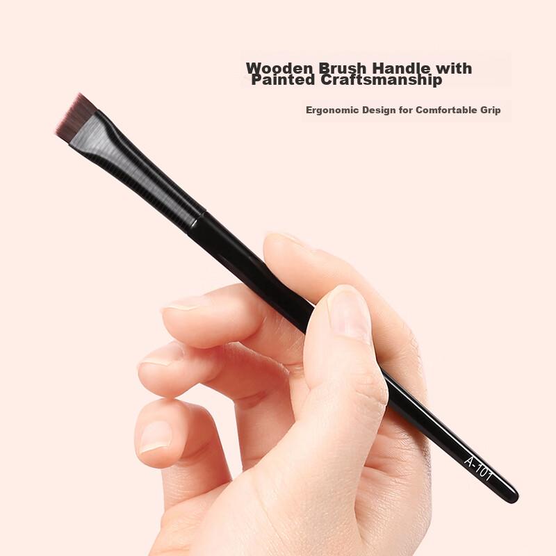UPLUS Blade Eyeliner Brush, 3-Piece, Flat Head Angled Eyebrow Brush