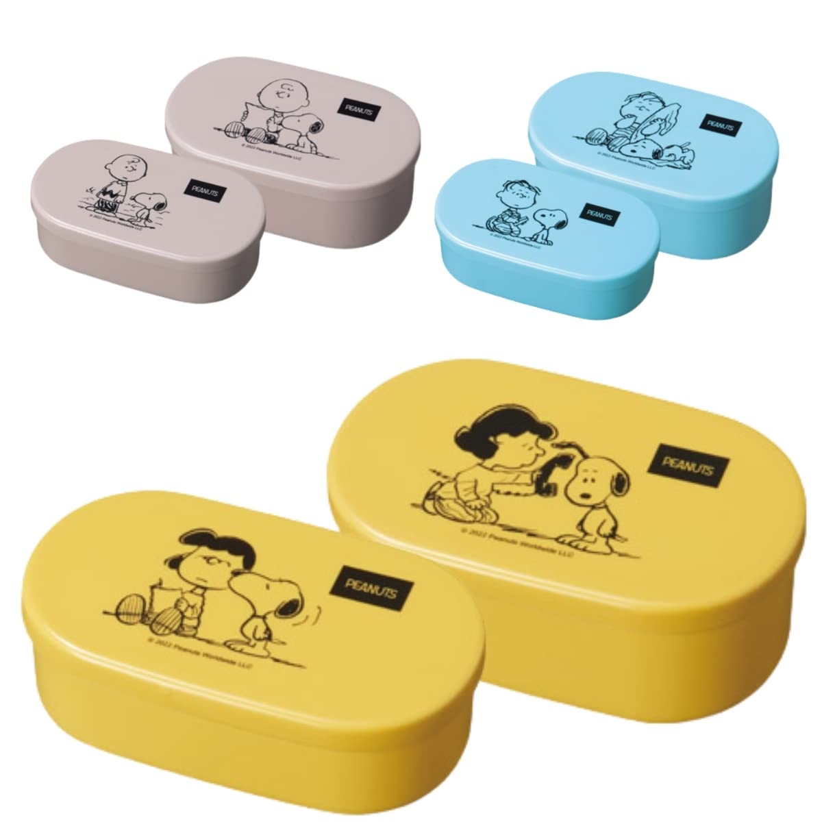 

из Snoopy Mate Набор из 2 контейнеров для еды 35259 [Набор 3]