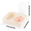 Cat Dishes For Food And Water 2 In 1 Raised Pet Feeding Bowl Double Dishes Bunny Food Water Dispenser Set Automatic Waterer