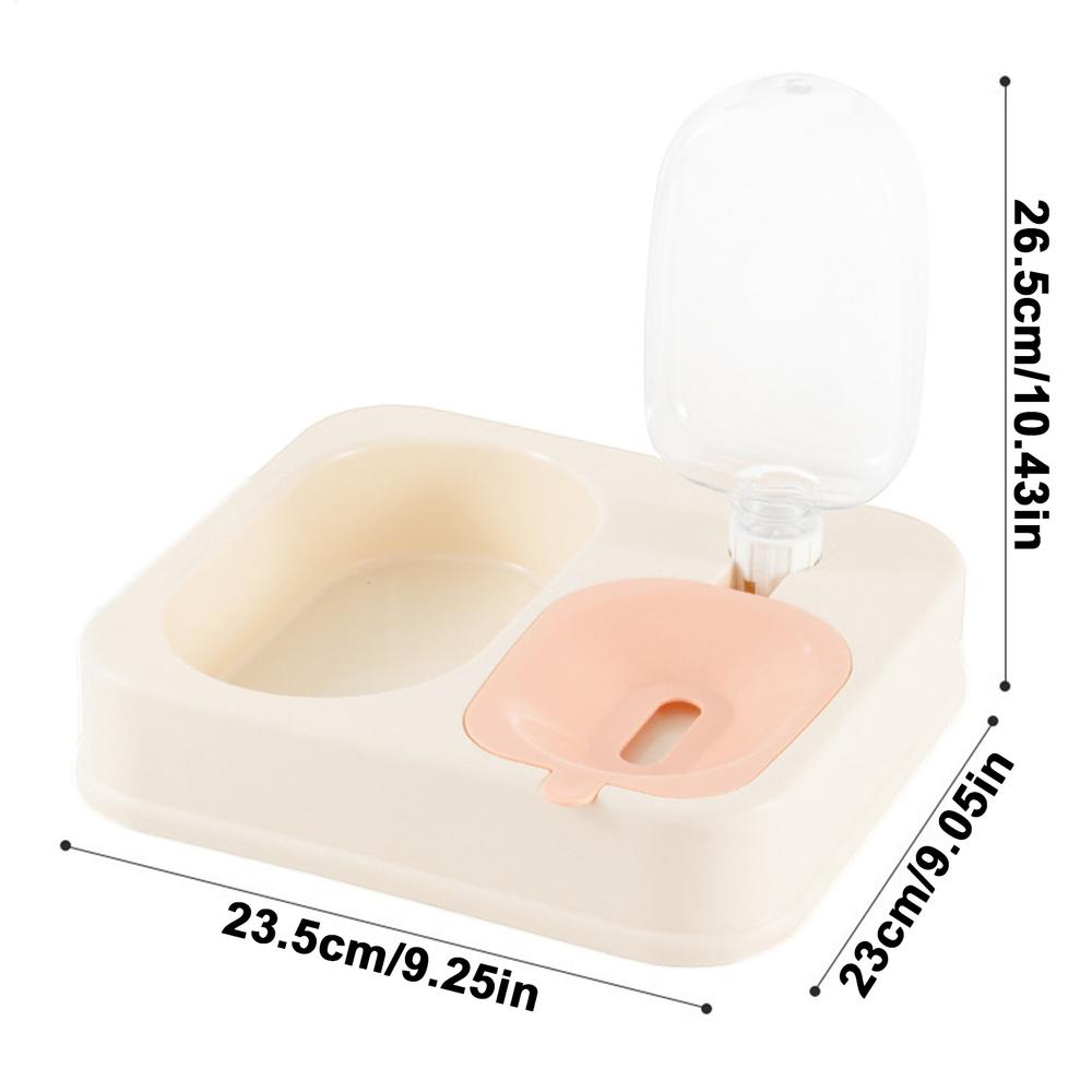 

Миски для кошек для еды и воды 2 в 1, приподнятая миска для кормления питомца, двойные миски, диспенсер для воды для кроличьей еды, набор, автоматическая поилка