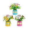 Realistic Easters Faux Potted Plant Bonsais Spring Artificial Flowers Arrangement In Pots Vase for Festives Decorations