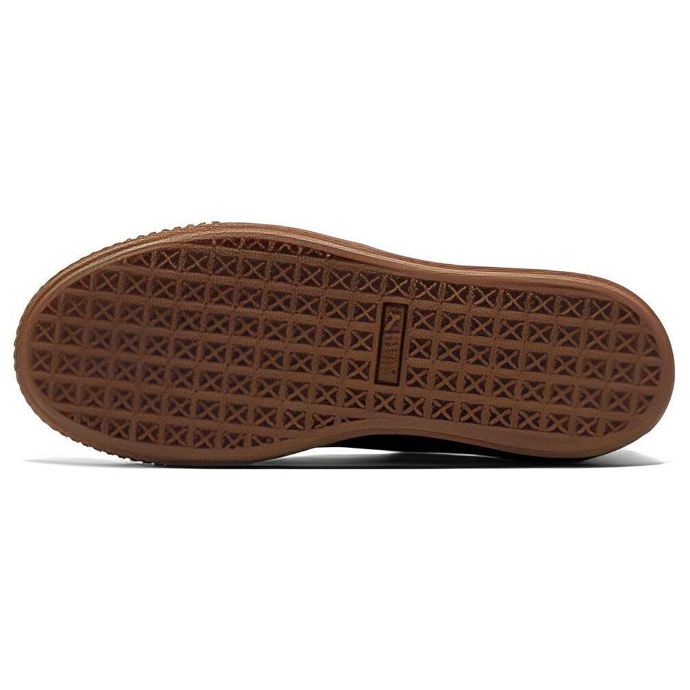 Puma Suede Platform Comfortable Simple Low Top Sneakers Women Sneakers Off-White Black 391902-01