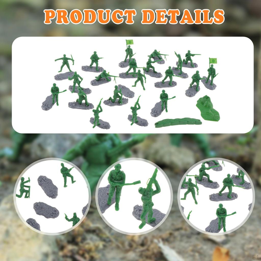 20 Pcs 1:35 Scale Miniature Figures for Kids And Adults, Great Dollhouse Scene Decoration