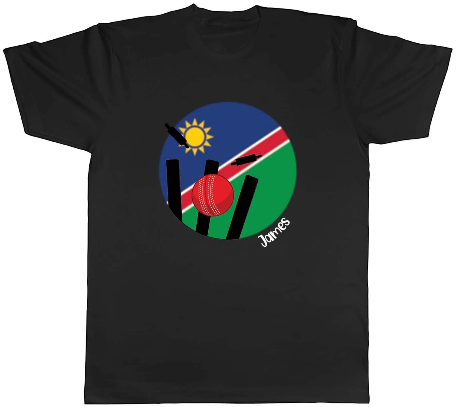 Personalised Cricket Namibia Sports Mens Unisex T-Shirt Tee Gift L