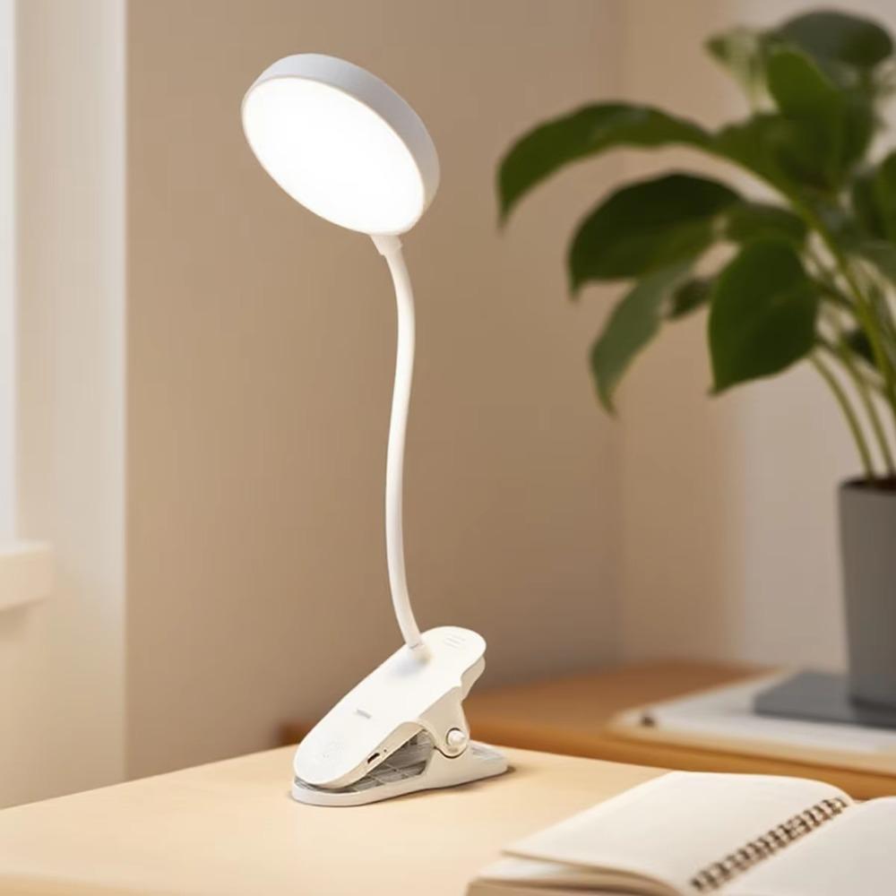 Dimming Function LED Clip Lamp Touch Control LED Desk Lamp USB Rechargeable Lamp  Bed Reading