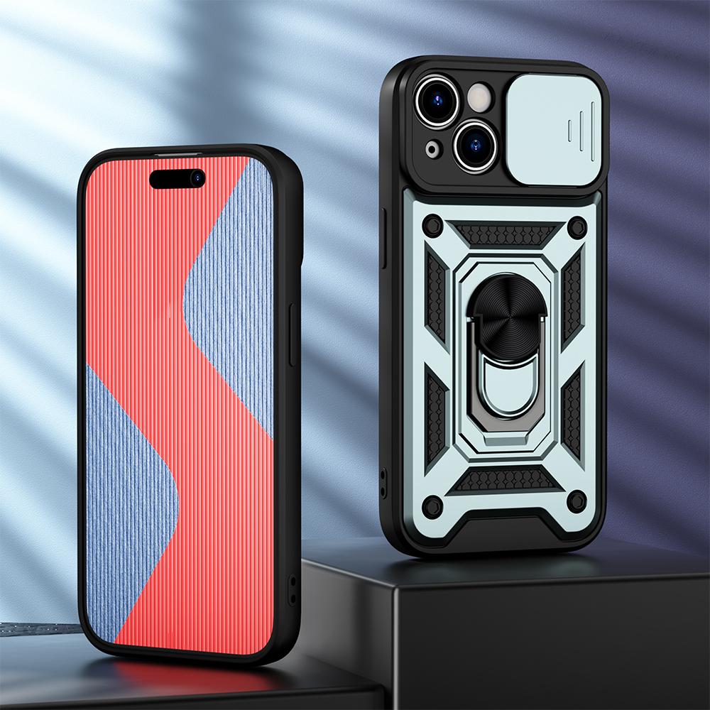 KEYSION Shockproof Case for iPhone 15 Pro Max 15 Ultra Slide Camera Lens Protection Ring Phone Cover for iPhone 14 13 12 11 Pro