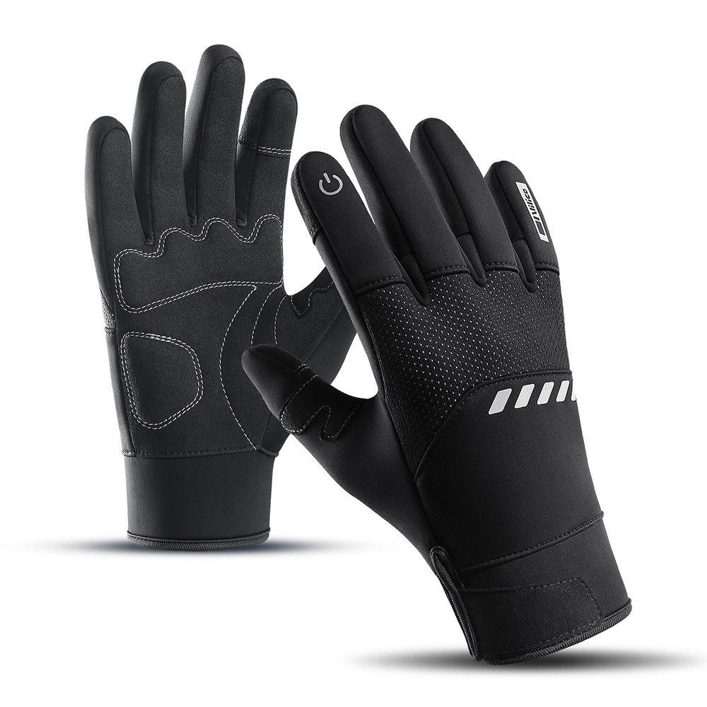 Fashion Waterproof Winter Warm Gloves Keep Warm Anti-slip Cycling Gloves Touchscreen Ski Gloves Outdoor Sports