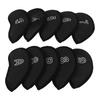 10 PCS Golf Club Head Covers Golf Iron Pole Net Cover Club Protective Head Covers with Numbers Black