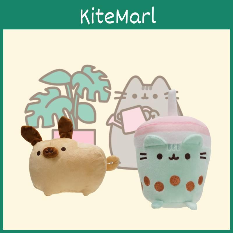 Peluche Gatto Grigio Grasso Carino Bambola Animale di Peluche Souvenir Figura Cartone Animato 20cm