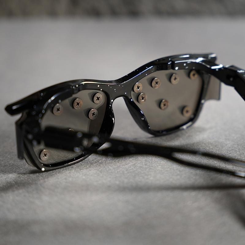 Trendy Unisex Studded Eyewear With Practical PC Frame And Metal Cool Rivets Eyeglasses For Casual Event And Travel
