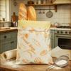Bread Bag Large Beeswax Lining And Cotton Natural Bread Storage Bag Keeps Bread Fresh Longer Breathable Moisture Barrier Reusable Bread Keeper