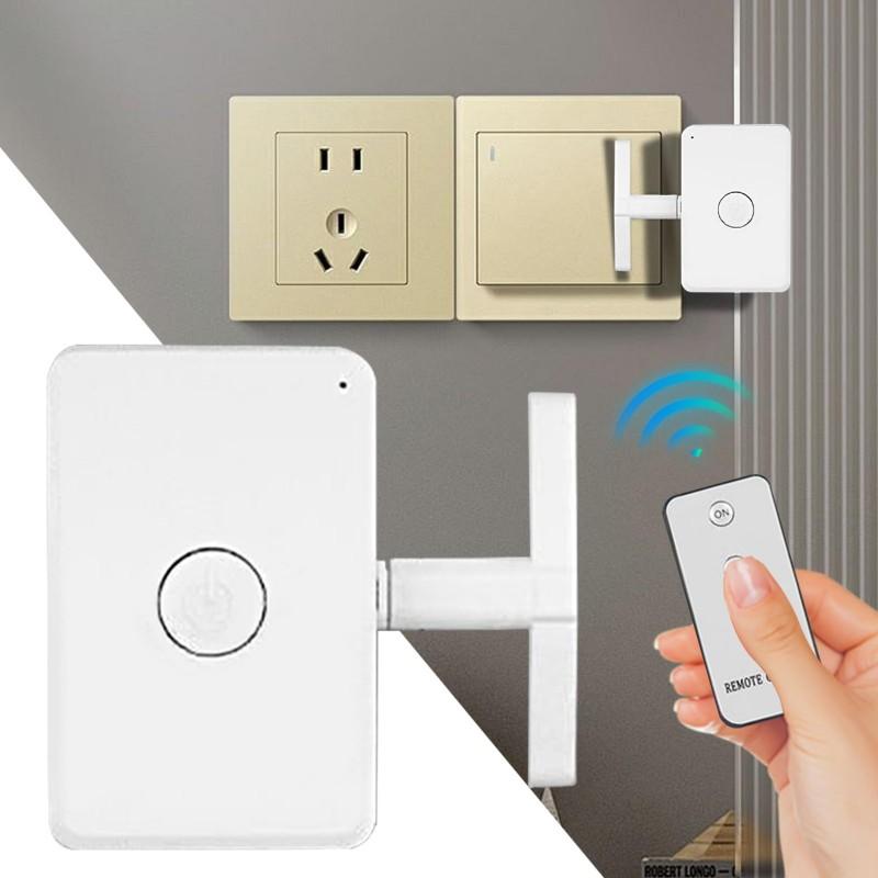 Smart Wireless Button Pusher Infrared/RF Remote Control Switch for Light 5-20M Long Range Light Switch Controller