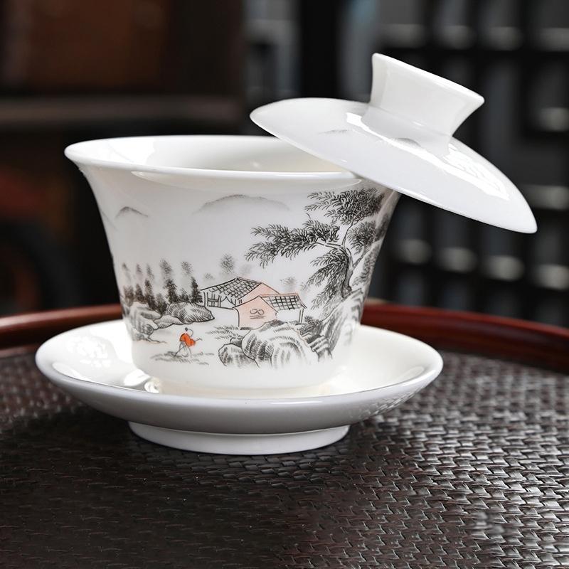 150ml Chinese Ceramic Tea Cup  Bone China Tea Sets Porcelain    Kungfu Tea Ceremony Teacup Teaware Travel Meditation Cups Gift
